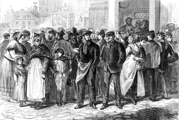 Street Characters of Paris: the Faubourg St. Antoine, 1870. Creator: Unknown.