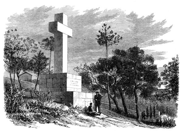 Monument to the late Lord Brougham at Cannes, 1869. Creator: Unknown.