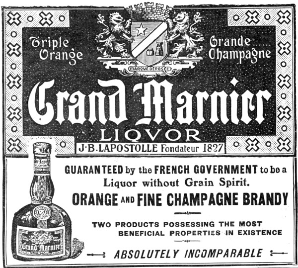 Grand Marnier liquor, 1909. Creator: Unknown.