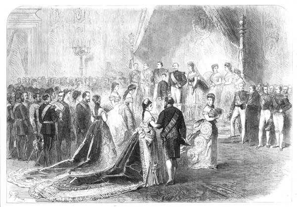 Reception of Ladies at the Tuileries on New-Year's Day, 1870. Creator: Unknown.