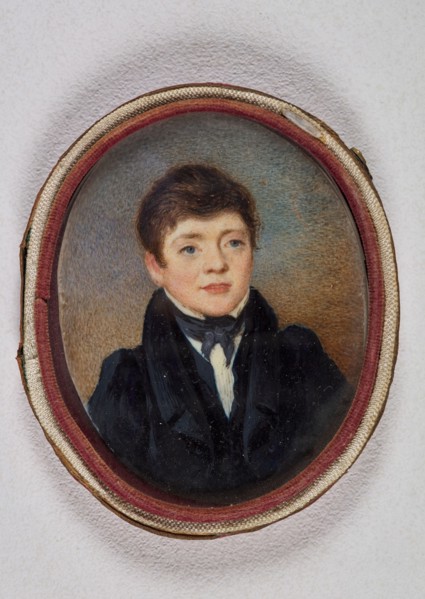 Miniature portrait of William Hooper, 1800-1899. Creator: Unknown.