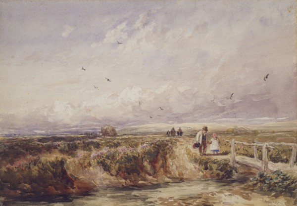The Bridge on the Common, 1842. Creator: David Cox the Elder.