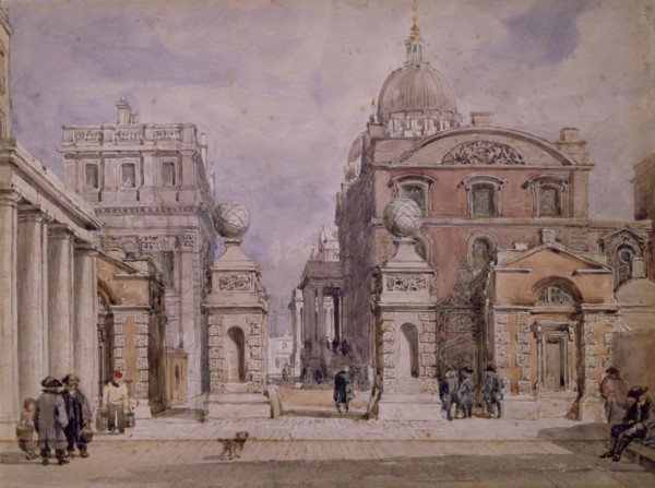 Greenwich Hospital,  c1840s. Creator: David Cox the Elder.
