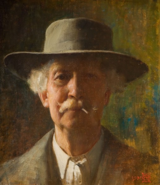 Portrait of the Artist (Self Portrait), 1930. Creator: Edward Samuel Harper.
