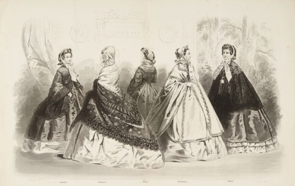 Fashion plate - Journal des Demoiselles V, 1861. Creator: Gilquin & Dupain.