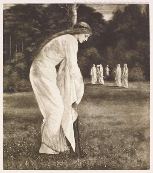 St George Series - The Princess chained to the Tree, c1860s, (1900). Creator: Unknown.