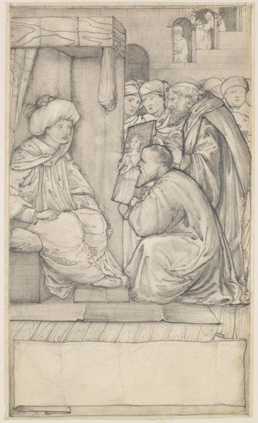 Chaucer's Man of Law's Tale - Design, 1862-1864. Creator: Sir Edward Coley Burne-Jones.