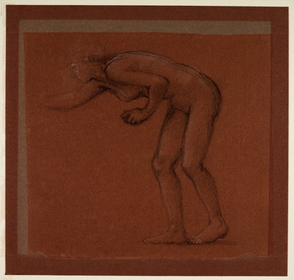 The Wine of Circe - female nude - study for Circe, 1866-69. Creator: Sir Edward Coley Burne-Jones.