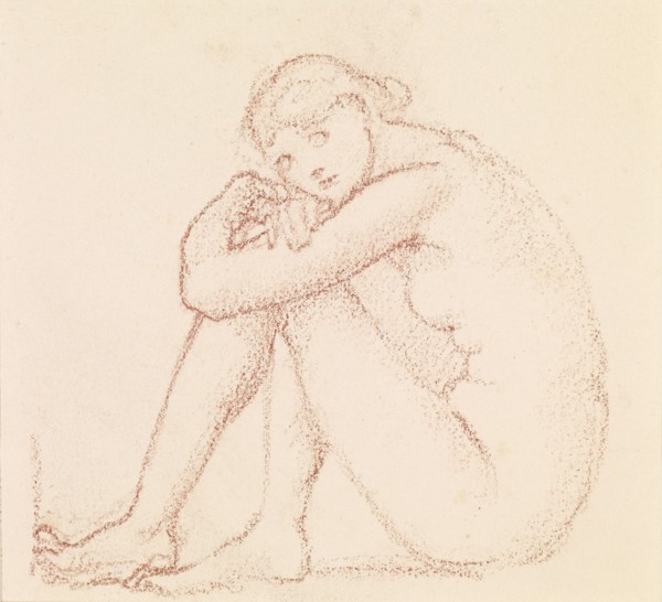 Female nude - study, 1864-65. Creator: Sir Edward Coley Burne-Jones.