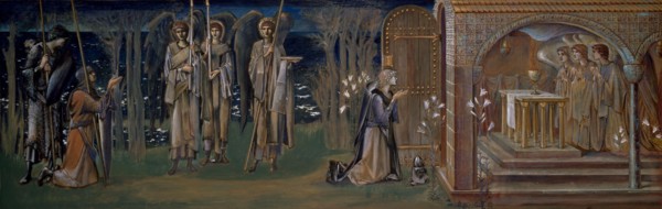 Quest for the Holy Grail - study for The Attainment, 1894. Creator: Sir Edward Coley Burne-Jones.