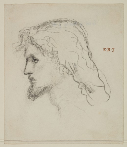 Study for Head of Christ, 1865-67. Creator: Sir Edward Coley Burne-Jones.