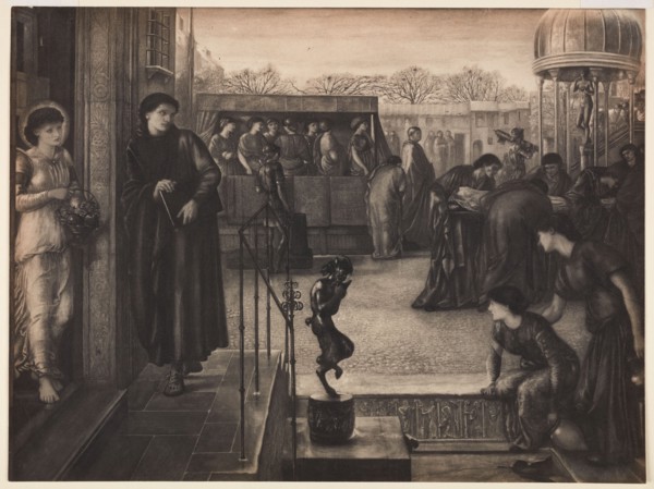 St Theophilus and the Angel, 1874-1951. Creator: Sir Edward Coley Burne-Jones.