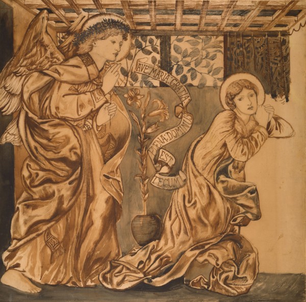 The Annunciation, mid-late 19th century. Creator: Sir Edward Coley Burne-Jones.
