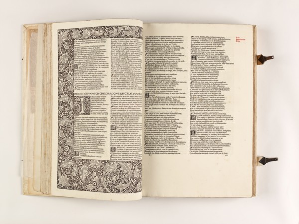 The Kelmscott Chaucer - The Works of Geoffrey Chaucer Now Newly Imprinted, 1896. Creator: Sir Edward Coley Burne-Jones.