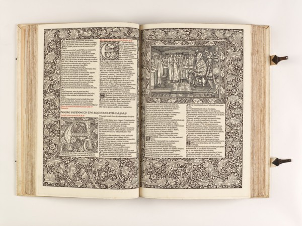 The Kelmscott Chaucer - The Works of Geoffrey Chaucer Now Newly Imprinted, 1896. Creator: Sir Edward Coley Burne-Jones.