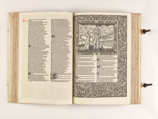The Kelmscott Chaucer - The Works of Geoffrey Chaucer Now Newly Imprinted, 1896. Creator: Sir Edward Coley Burne-Jones.