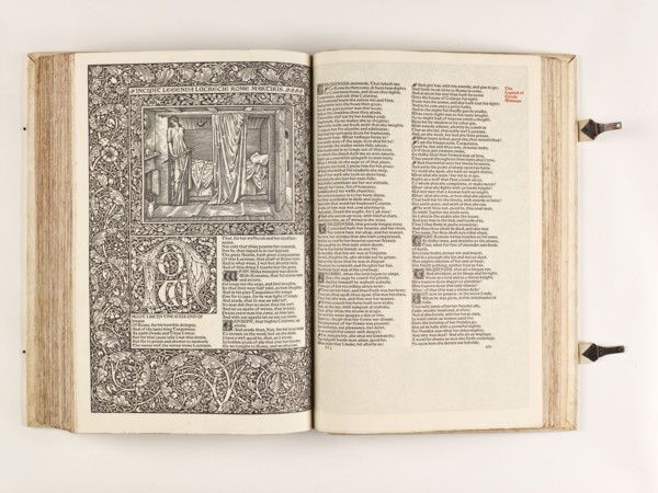 The Kelmscott Chaucer - The Works of Geoffrey Chaucer Now Newly Imprinted, 1896. Creator: Sir Edward Coley Burne-Jones.