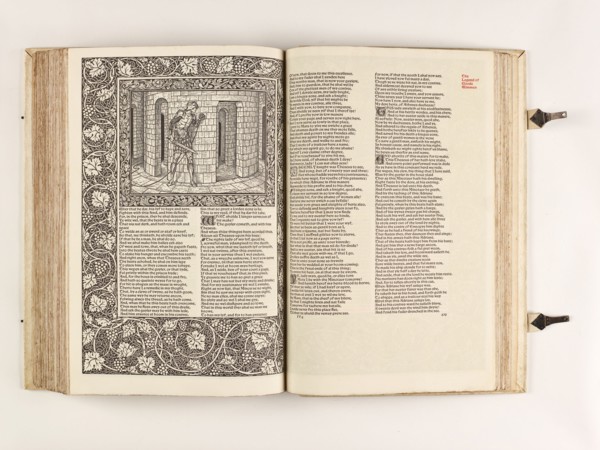 The Kelmscott Chaucer - The Works of Geoffrey Chaucer Now Newly Imprinted, 1896. Creator: Sir Edward Coley Burne-Jones.