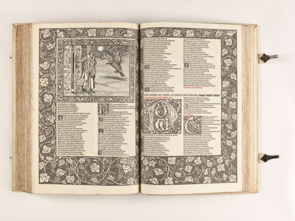 The Kelmscott Chaucer - The Works of Geoffrey Chaucer Now Newly Imprinted, 1896. Creator: Sir Edward Coley Burne-Jones.