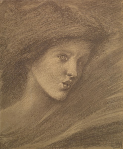 The Song of Solomon - study of a zephyr for 'Sponsa de Libano', 1891. Creator: Frederick Hollyer.