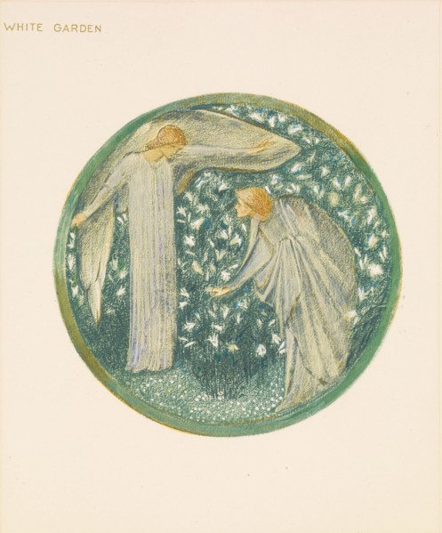 The Flower Book - White Garden, 1905. Creator: Sir Edward Coley Burne-Jones.