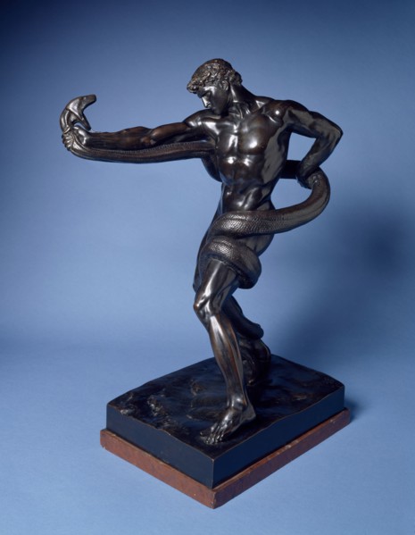 Athlete Strangling a Python, 1877. Creator: Frederic Leighton.