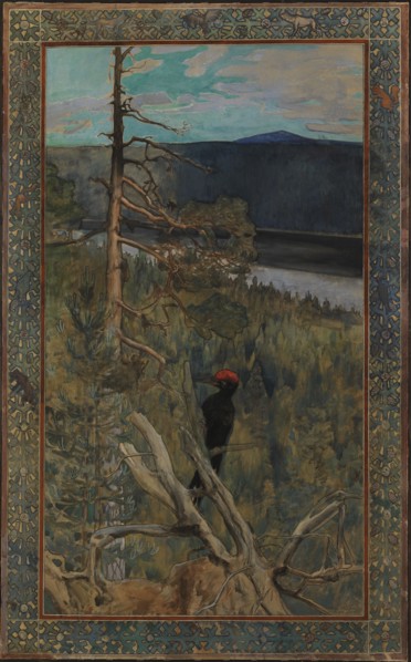 The Great Black Woodpecker, 1893. Creator: Akseli Gallen-Kallela.