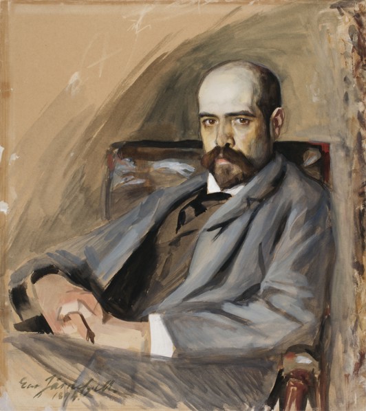 Portrait of Gunnar Berndtson, 1892-1894. Creator: Eero Jarnefelt.