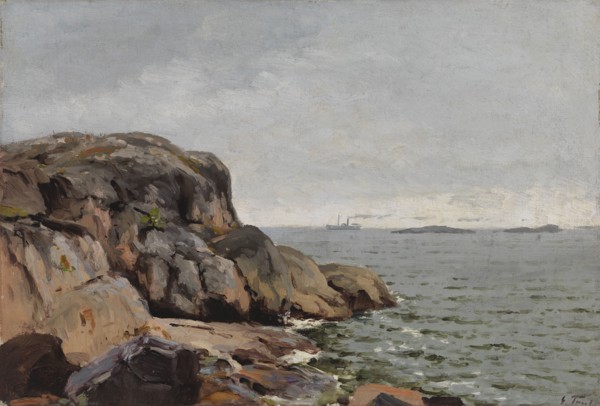 Beach landscape, late 19th-early 20th century. Creator: Eugen Taube.