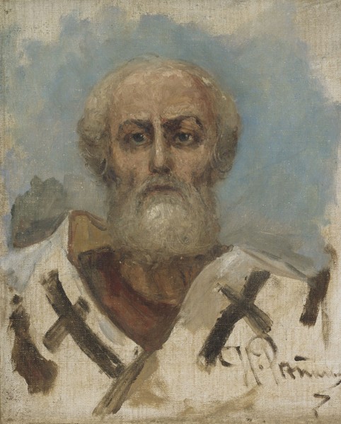 St. Nicholas, study, 1888. Creator: Il'ya Repin.