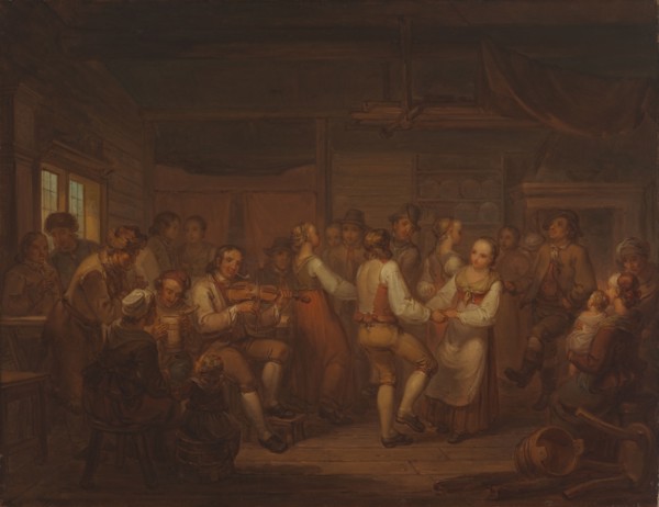 A Peasant Dance in Finland, 1816. Creator: Alexander Lauréus.