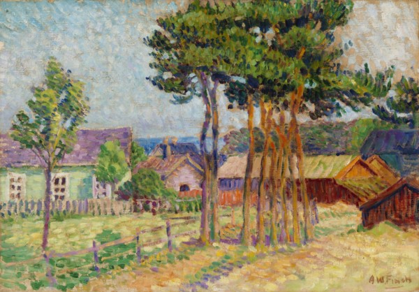 Village Landscape, 1897-1930. Creator: Alfred William Finch.