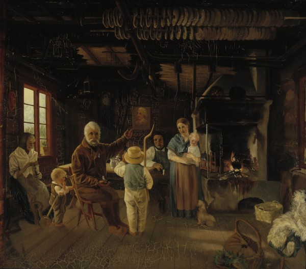 Peasant Cottage in Nauvo (War Veteran’s Tale), 1852. Creator: Karl Anders Ekman.