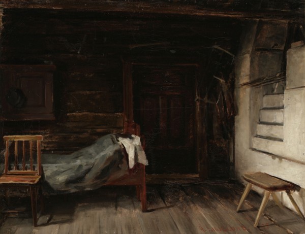 Interior view, sketch, 1875. Creator: Arvid Liljelund.