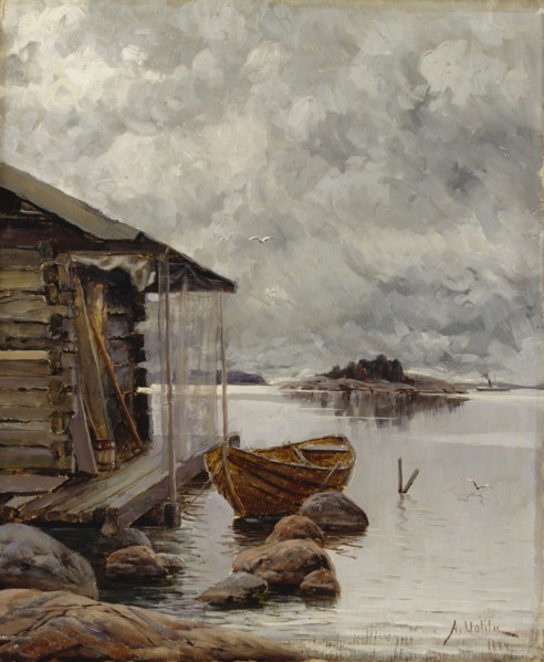 Boat House, 1884. Creator: Aukusti Uotila.