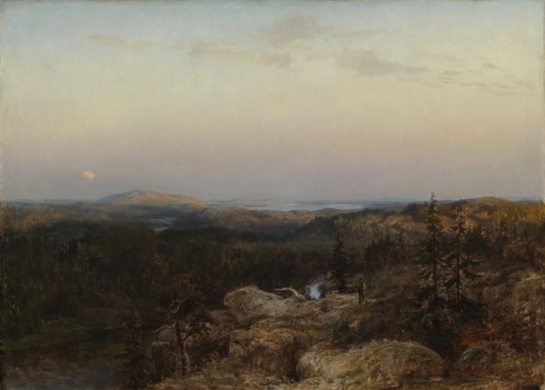 Landscape from Savo, 1868. Creator: Berndt Lindholm.