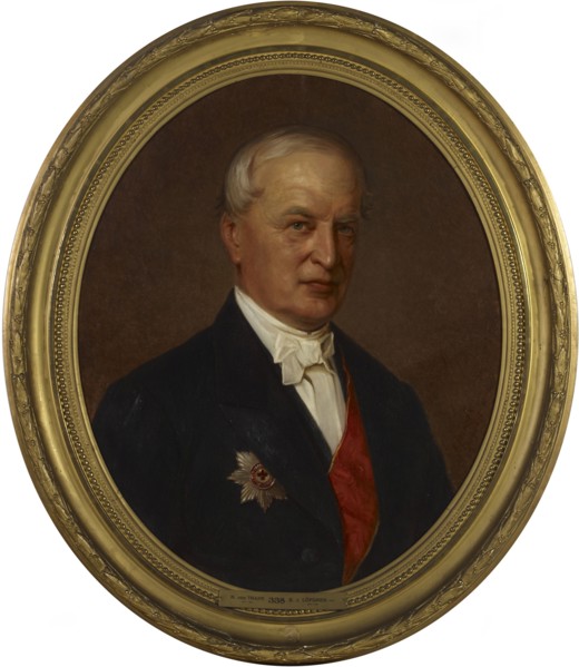 Portrait of Privy Councillor Robert von Trapp, 1871. Creator: Erik Johan Lofgren.