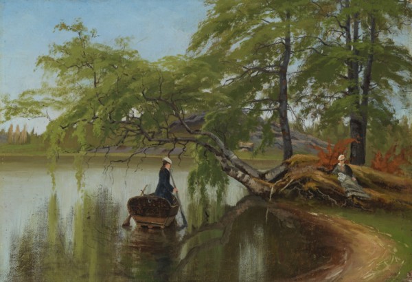 Girls on the beach, 1869. Creator: Fanny Churberg.