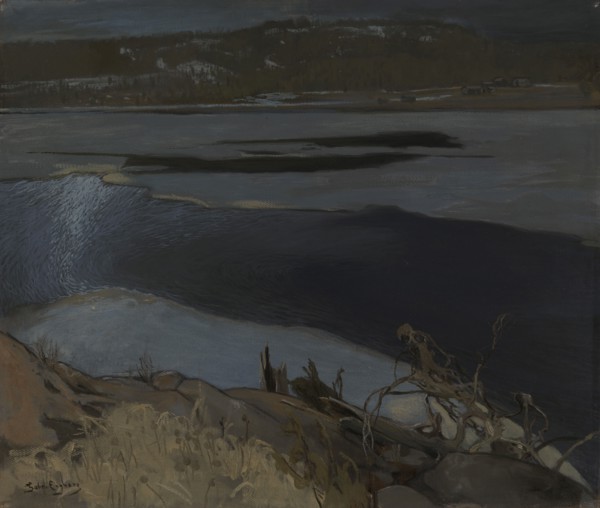 Ice Breaking Up on a Lake, 1902. Creator: Gabriel Engberg.