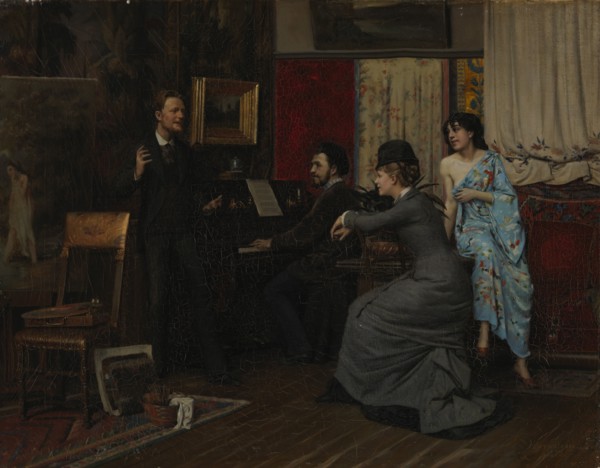 Music in the Studio, 1878. Creator: Gunnar Berndtson.