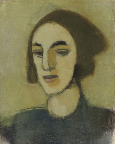 Girl from Loviisa, 1941-1942. Creator: Helene Schjerfbeck.