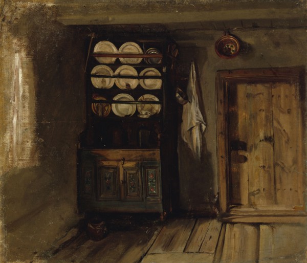 Tuvan interior from aland, 1871. Creator: Karl Emanuel Jansson.