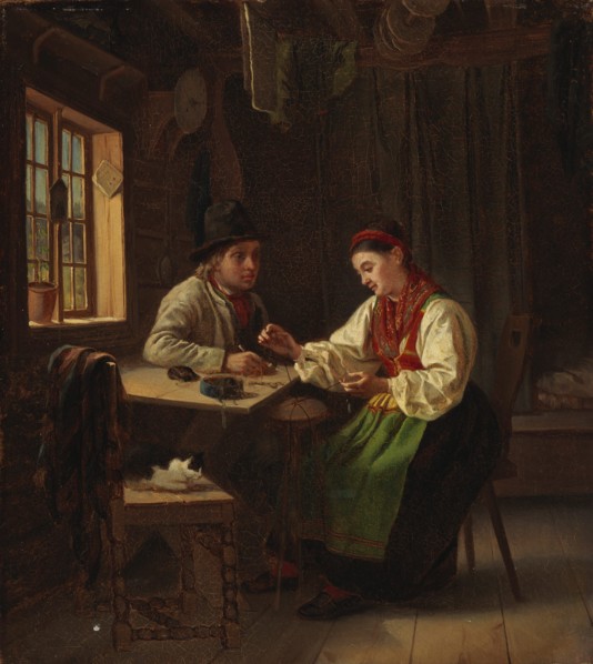 Swedish Folks, 1867. Creator: Karl Emanuel Jansson.