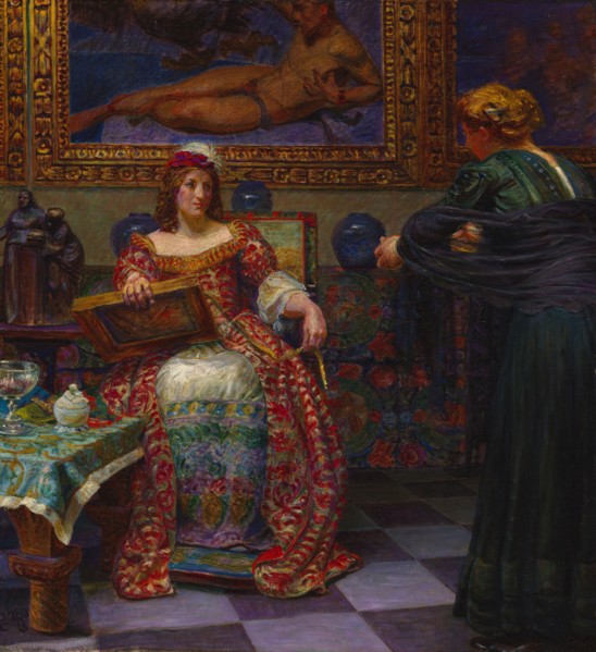 Leonora Kristina and Dina Vijnhofvers, 1910. Creator: Kristian Zahrtmann.