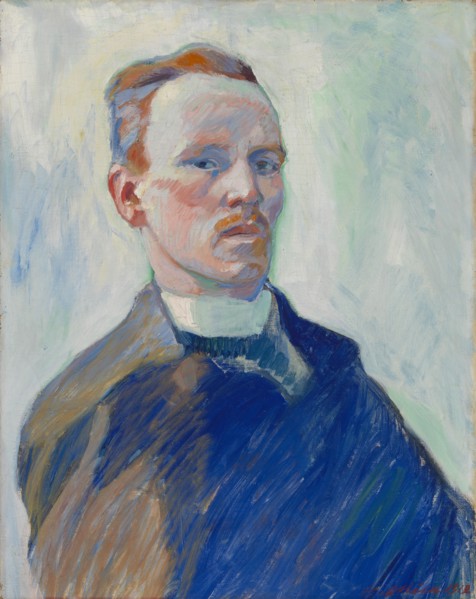 Self Portrait, 1912. Creator: Yrjö Aleksander Ollila.