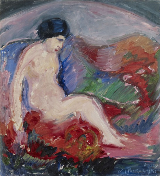 Landscape with nude, 1914. Creator: Jalmari Ruokokoski.