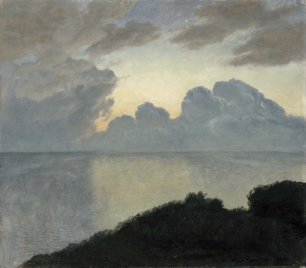 Summer Night by the Sea, Tisvilde, 1900. Creator: Viggo Christian Frederik Vilhelm Pedersen.