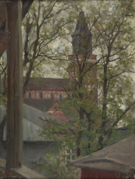 Turku Cathedral, 1884. Creator: Akseli Gallen-Kallela.