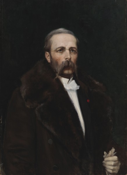 Portrait of the Artist's Father Chief Director Carl Albert Edelfelt, 1883. Creator: Albert Edelfelt.