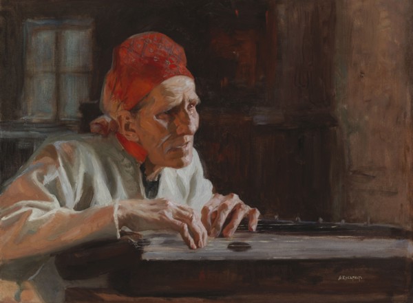 Larin Paraske's Lamentations, 1893. Creator: Albert Edelfelt.